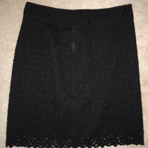 Lace black skirt